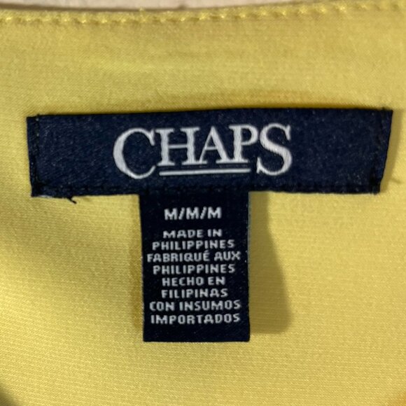 Chaps Yellow & Blue Dress NWT - Picture 2 of 4